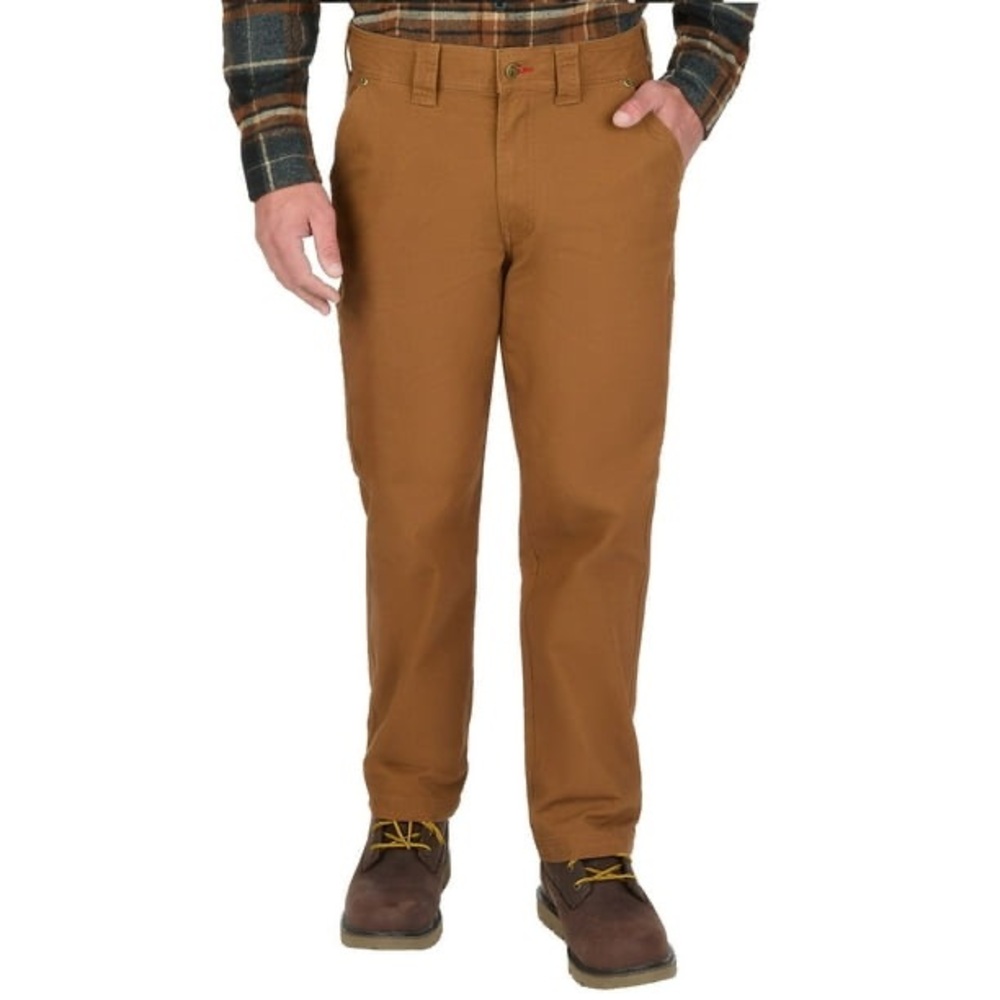 Coleman Men's Brown Work Pants - Canvas Utility Trousers Sz 32x28